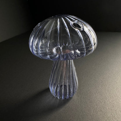 Glass Mushroom Shaped Vase