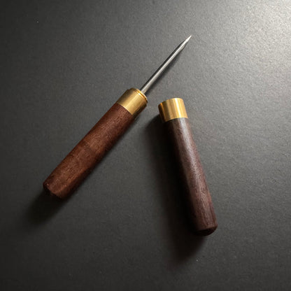 Wood and Brass Ice Pick