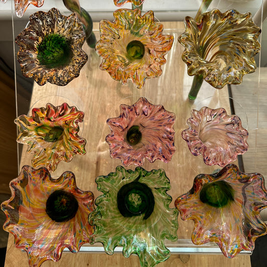 Handblown Glass Flowers