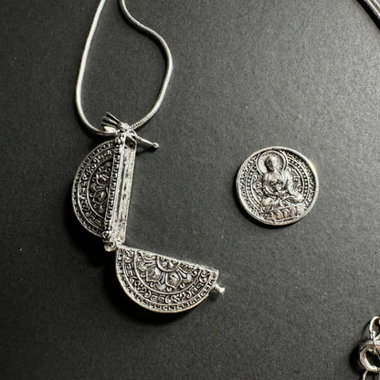 Hidden Good Luck Coin Necklace