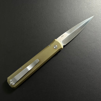 Folding Camping Knife 154CM Super Steel Blade Aluminum Handle