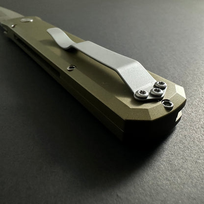 Folding Camping Knife 154CM Super Steel Blade Aluminum Handle