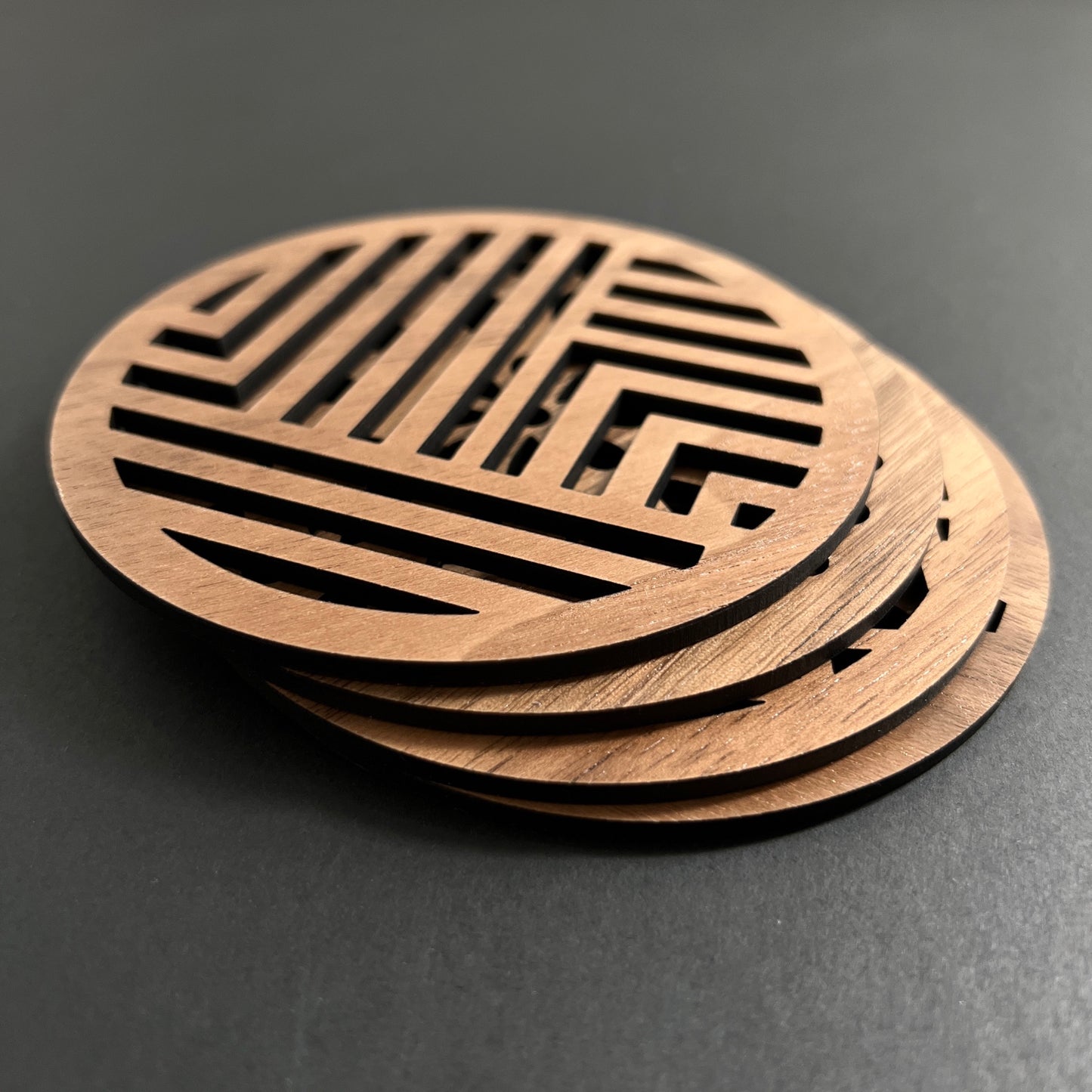 Laser Maple Wood Drink Coaster
