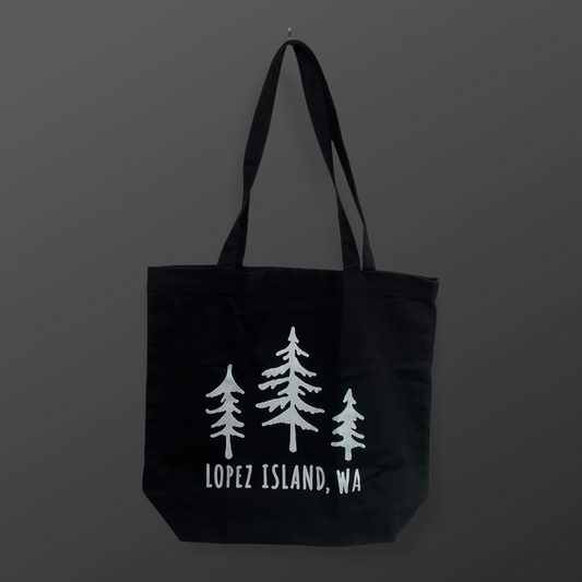 Lopez Island Trees Canvas Tote Bag
