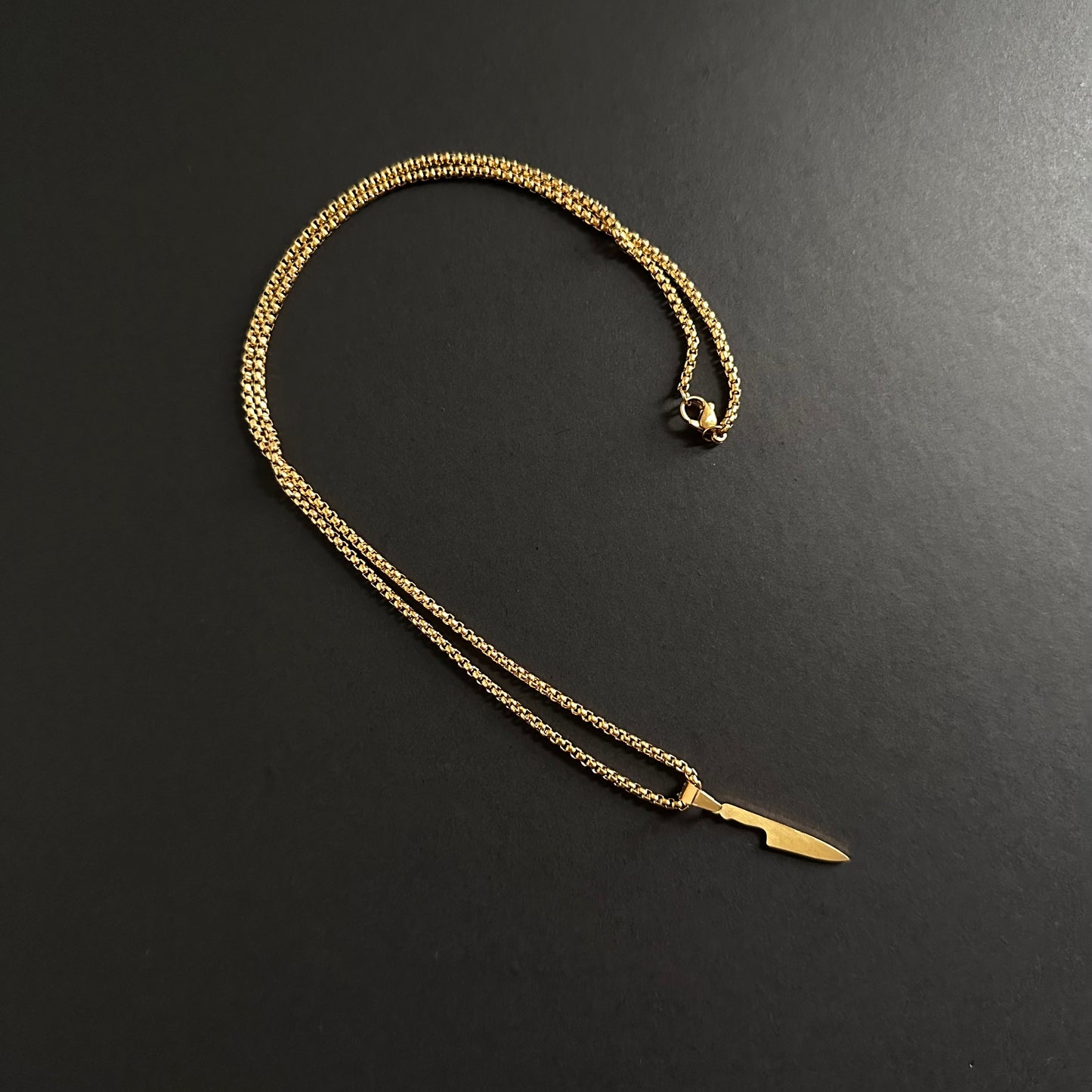 Golden Knife Necklace