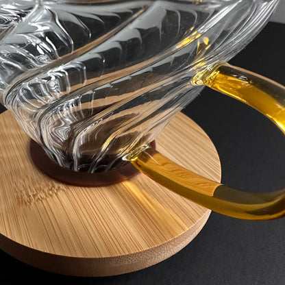 Hand Blown Glass Drip Coffee Pour Over