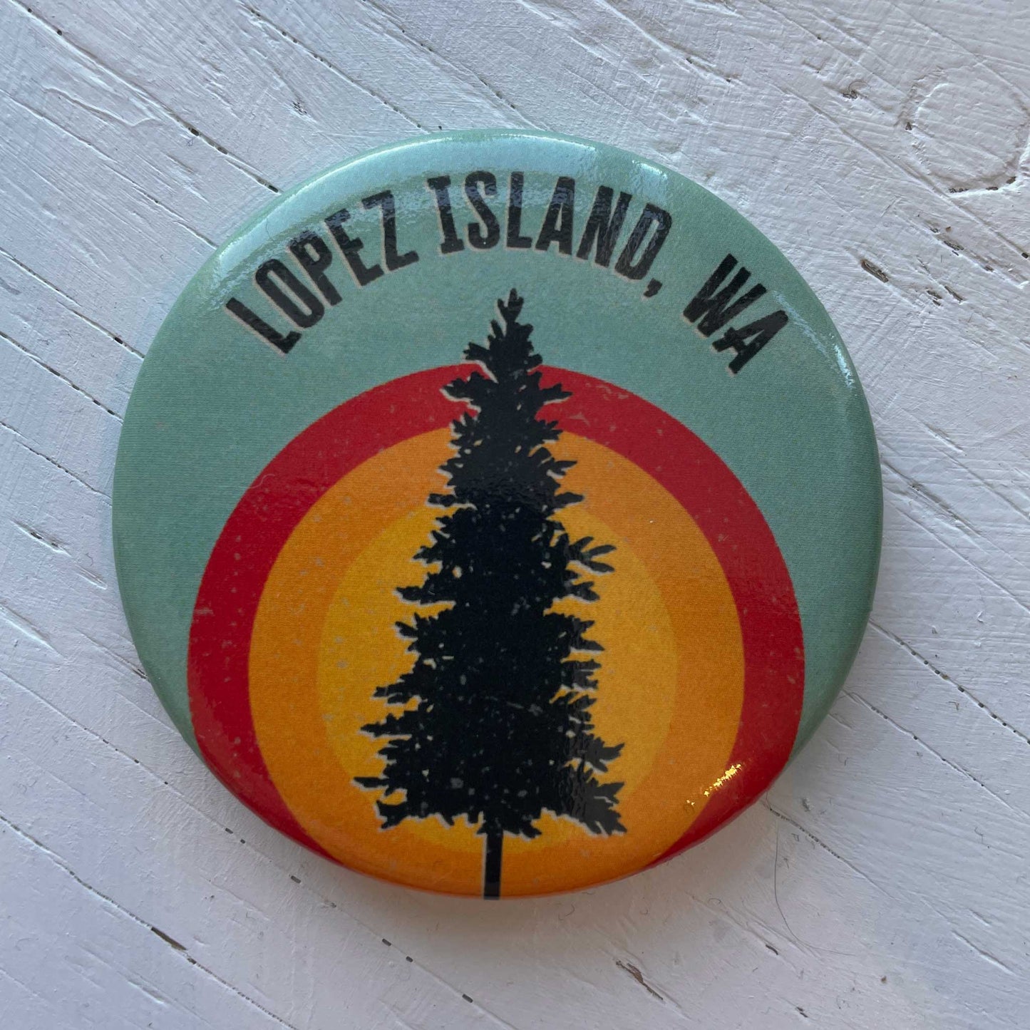 Lopez Island Sunset Button